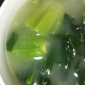 仙台麩と雪菜のお味噌汁